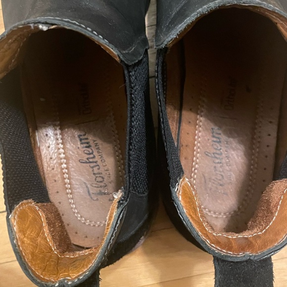 Men’s Black Leather Florsheim Chelsea Boots in Sz US10 - Picture 6 of 8